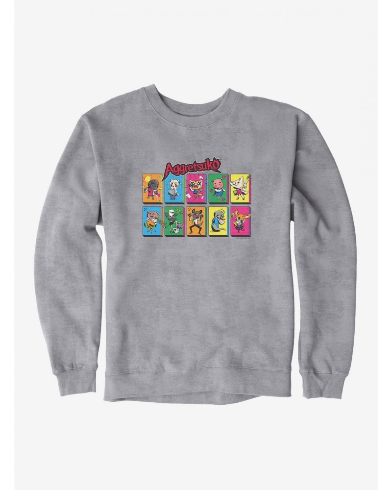 Aggretsuko Character Panels Sweatshirt $14.17 Sweatshirts