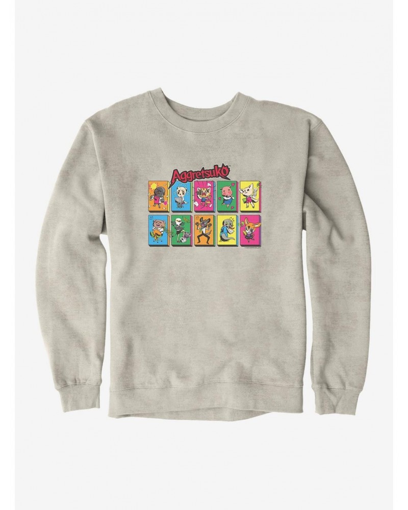 Aggretsuko Character Panels Sweatshirt $14.17 Sweatshirts