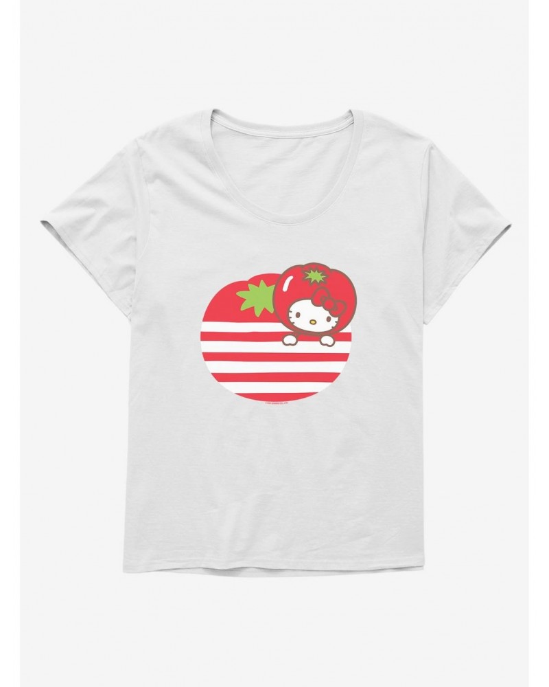 Hello Kitty Five A Day Tomato Free Girls T-Shirt Plus Size $8.32 T-Shirts