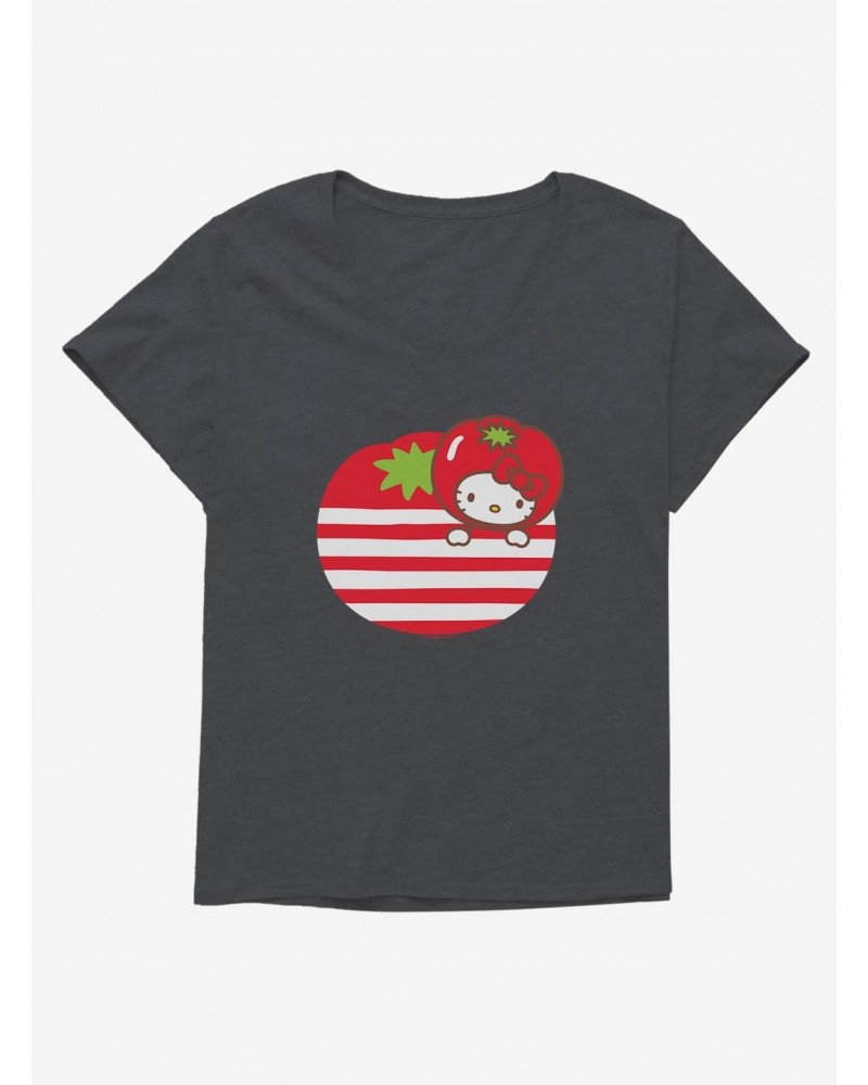 Hello Kitty Five A Day Tomato Free Girls T-Shirt Plus Size $8.32 T-Shirts