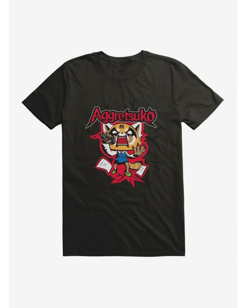 Aggretsuko Screaming Lyrics T-Shirt $6.31 T-Shirts