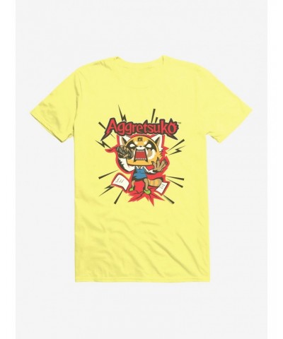 Aggretsuko Screaming Lyrics T-Shirt $6.31 T-Shirts