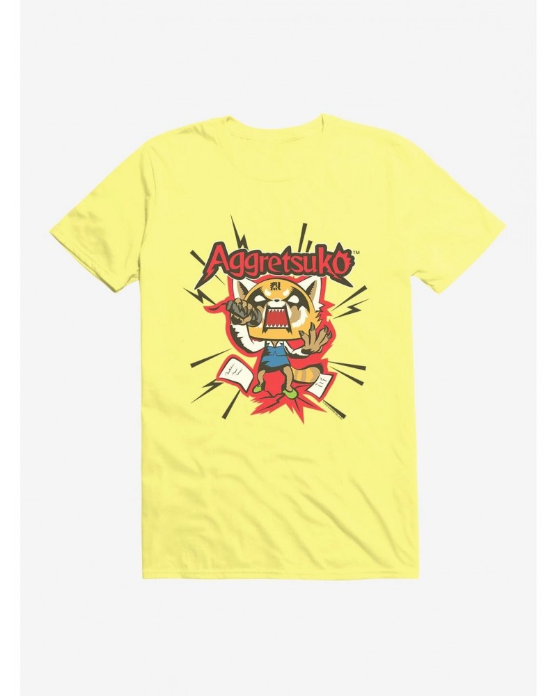 Aggretsuko Screaming Lyrics T-Shirt $6.31 T-Shirts