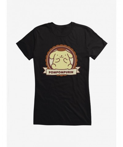 Pompompurin Badge Girls T-Shirt $8.37 T-Shirts