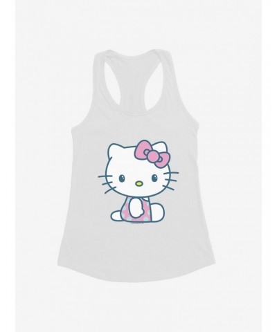 Hello Kitty Kawaii Vacation Polka Dot Swim Outfit Girls Tank $9.16 Tanks