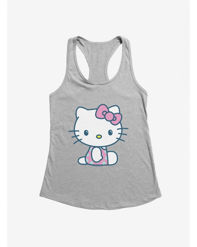 Hello Kitty Kawaii Vacation Polka Dot Swim Outfit Girls Tank $9.16 Tanks