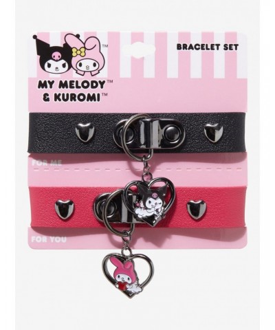 My Melody & Kuromi Bestie Cuff Bracelet Set $7.79 Bracelet Set