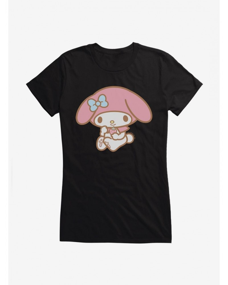 My Melody Holding Strawberry Girls T-Shirt $9.96 T-Shirts