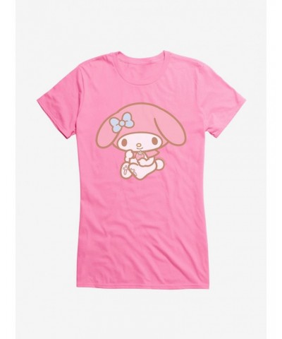 My Melody Holding Strawberry Girls T-Shirt $9.96 T-Shirts