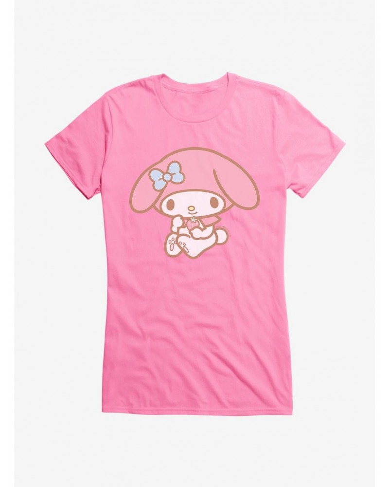 My Melody Holding Strawberry Girls T-Shirt $9.96 T-Shirts