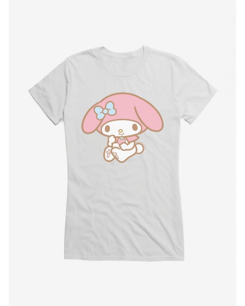 My Melody Holding Strawberry Girls T-Shirt $9.96 T-Shirts