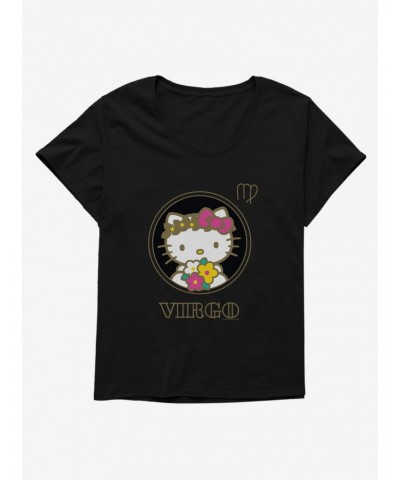 Hello Kitty Star Sign Capricorn Stencil Girls T-Shirt Plus Size $7.40 T-Shirts