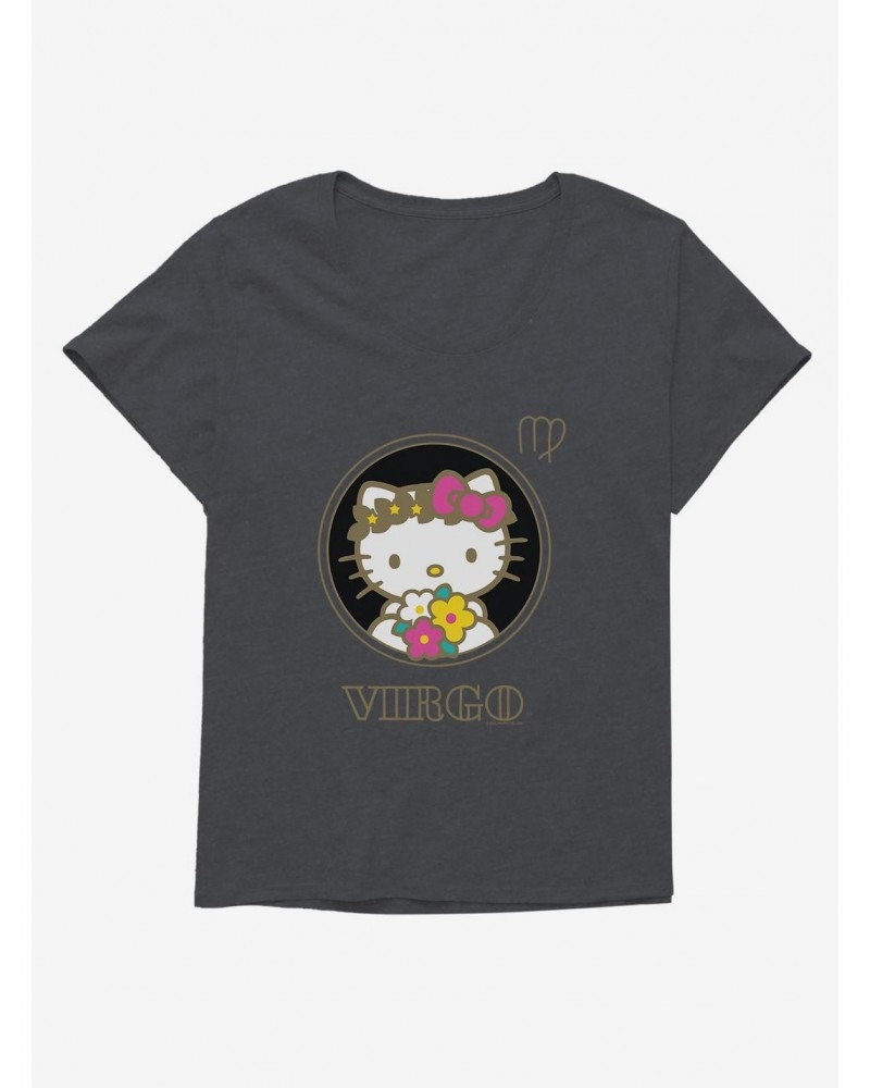 Hello Kitty Star Sign Capricorn Stencil Girls T-Shirt Plus Size $7.40 T-Shirts