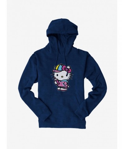 Hello Kitty Spray Can Front Hoodie $12.21 Hoodies