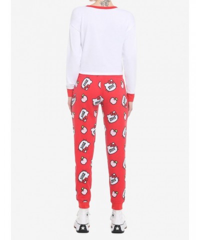 Hello Kitty Apple Girls Skimmer Long-Sleeve Pajama Top $14.76 Tops
