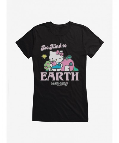 Hello Kitty Be Kind To The Earth Girls T-Shirt $9.76 T-Shirts