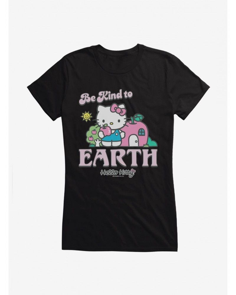 Hello Kitty Be Kind To The Earth Girls T-Shirt $9.76 T-Shirts