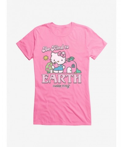 Hello Kitty Be Kind To The Earth Girls T-Shirt $9.76 T-Shirts