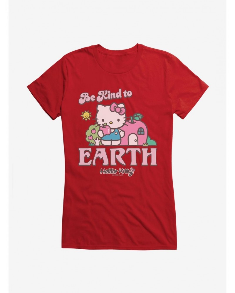 Hello Kitty Be Kind To The Earth Girls T-Shirt $9.76 T-Shirts