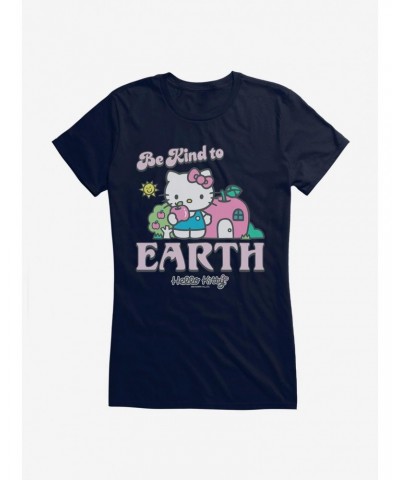 Hello Kitty Be Kind To The Earth Girls T-Shirt $9.76 T-Shirts