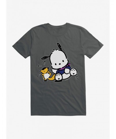 Pochacco Playing With Mon-Mon T-Shirt $8.60 T-Shirts