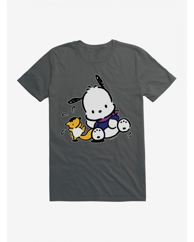 Pochacco Playing With Mon-Mon T-Shirt $8.60 T-Shirts