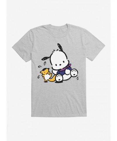 Pochacco Playing With Mon-Mon T-Shirt $8.60 T-Shirts