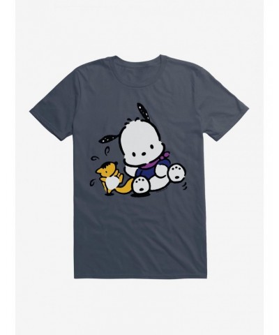 Pochacco Playing With Mon-Mon T-Shirt $8.60 T-Shirts