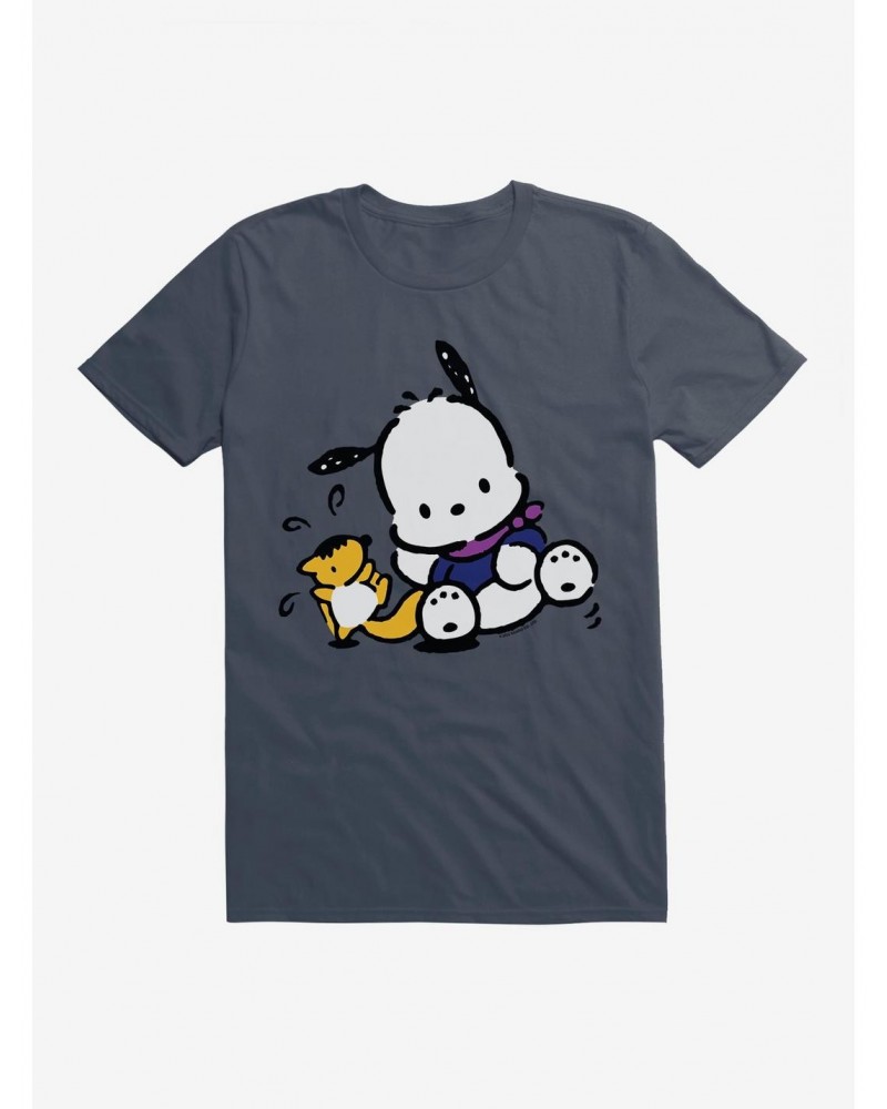 Pochacco Playing With Mon-Mon T-Shirt $8.60 T-Shirts