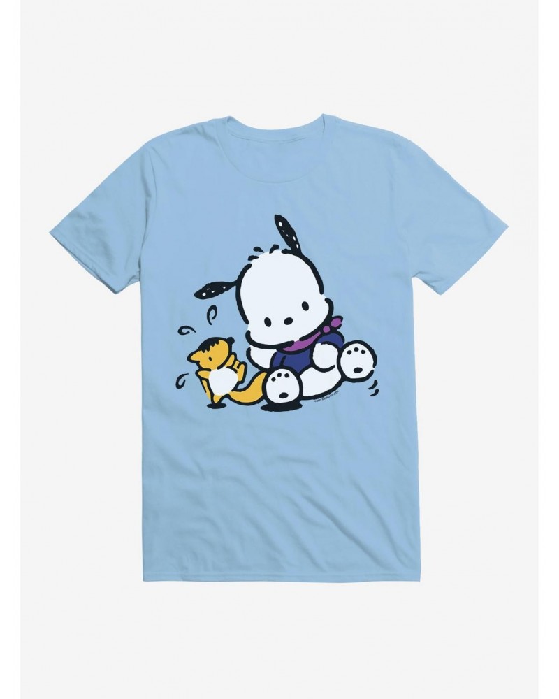 Pochacco Playing With Mon-Mon T-Shirt $8.60 T-Shirts