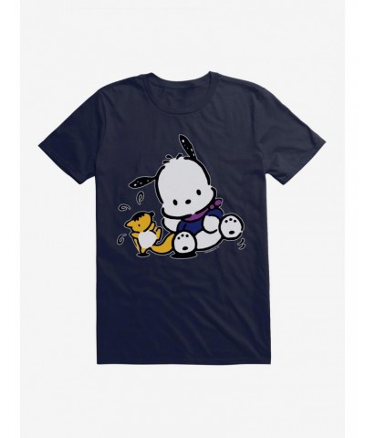 Pochacco Playing With Mon-Mon T-Shirt $8.60 T-Shirts