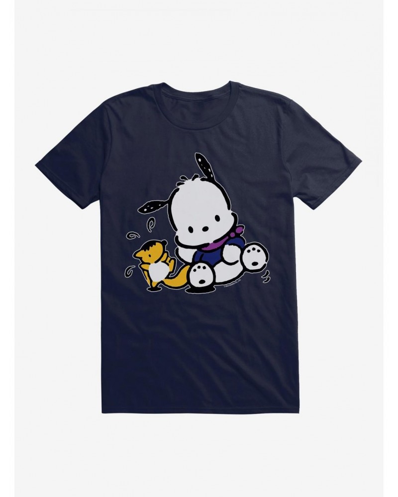 Pochacco Playing With Mon-Mon T-Shirt $8.60 T-Shirts