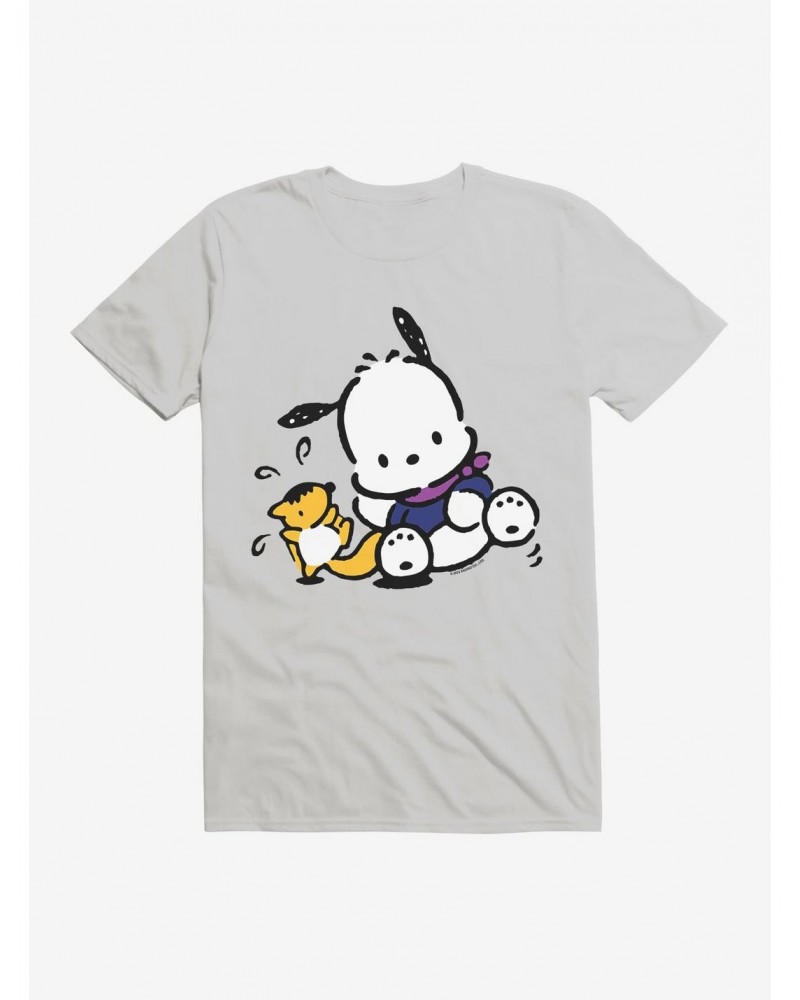 Pochacco Playing With Mon-Mon T-Shirt $8.60 T-Shirts