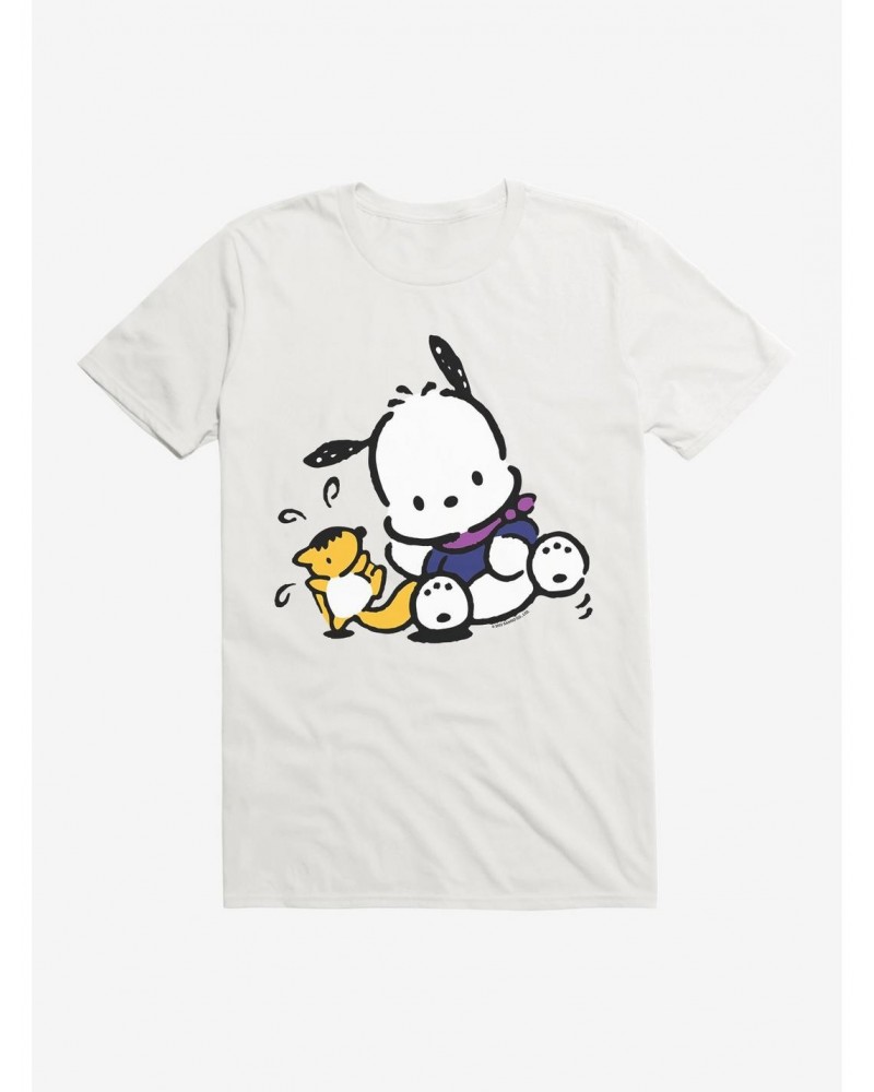 Pochacco Playing With Mon-Mon T-Shirt $8.60 T-Shirts