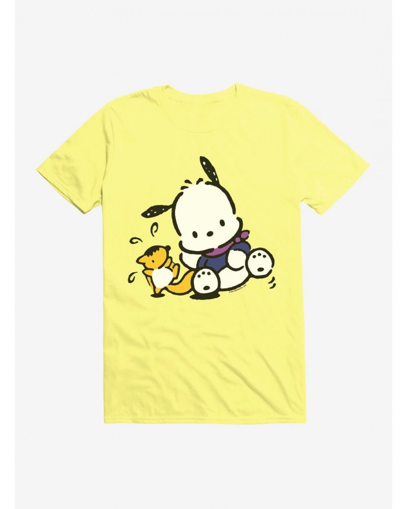 Pochacco Playing With Mon-Mon T-Shirt $8.60 T-Shirts