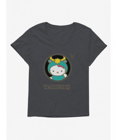 Hello Kitty Star Sign Taurus Stencil Girls T-Shirt Plus Size $7.17 T-Shirts
