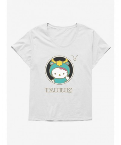 Hello Kitty Star Sign Taurus Stencil Girls T-Shirt Plus Size $7.17 T-Shirts