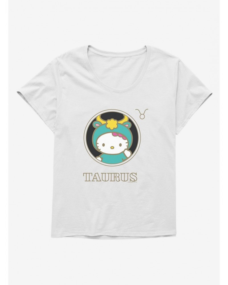 Hello Kitty Star Sign Taurus Stencil Girls T-Shirt Plus Size $7.17 T-Shirts