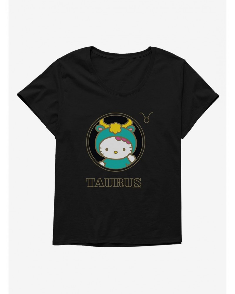 Hello Kitty Star Sign Taurus Stencil Girls T-Shirt Plus Size $7.17 T-Shirts