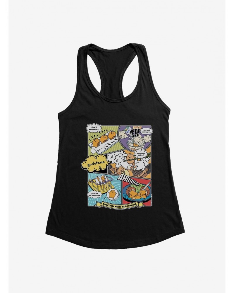 Gudetama Comic Strip Girls Tank $9.96 Tanks