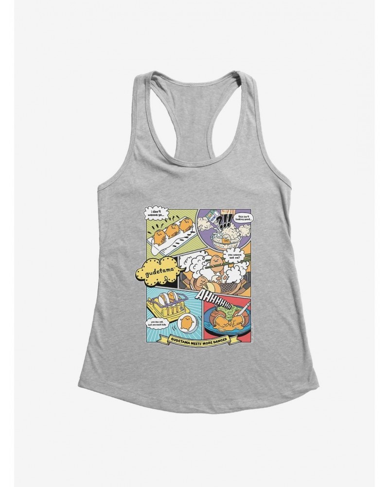 Gudetama Comic Strip Girls Tank $9.96 Tanks