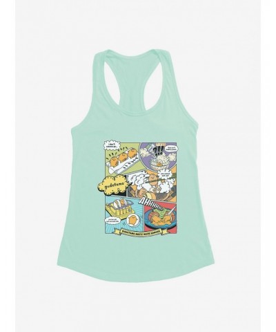 Gudetama Comic Strip Girls Tank $9.96 Tanks