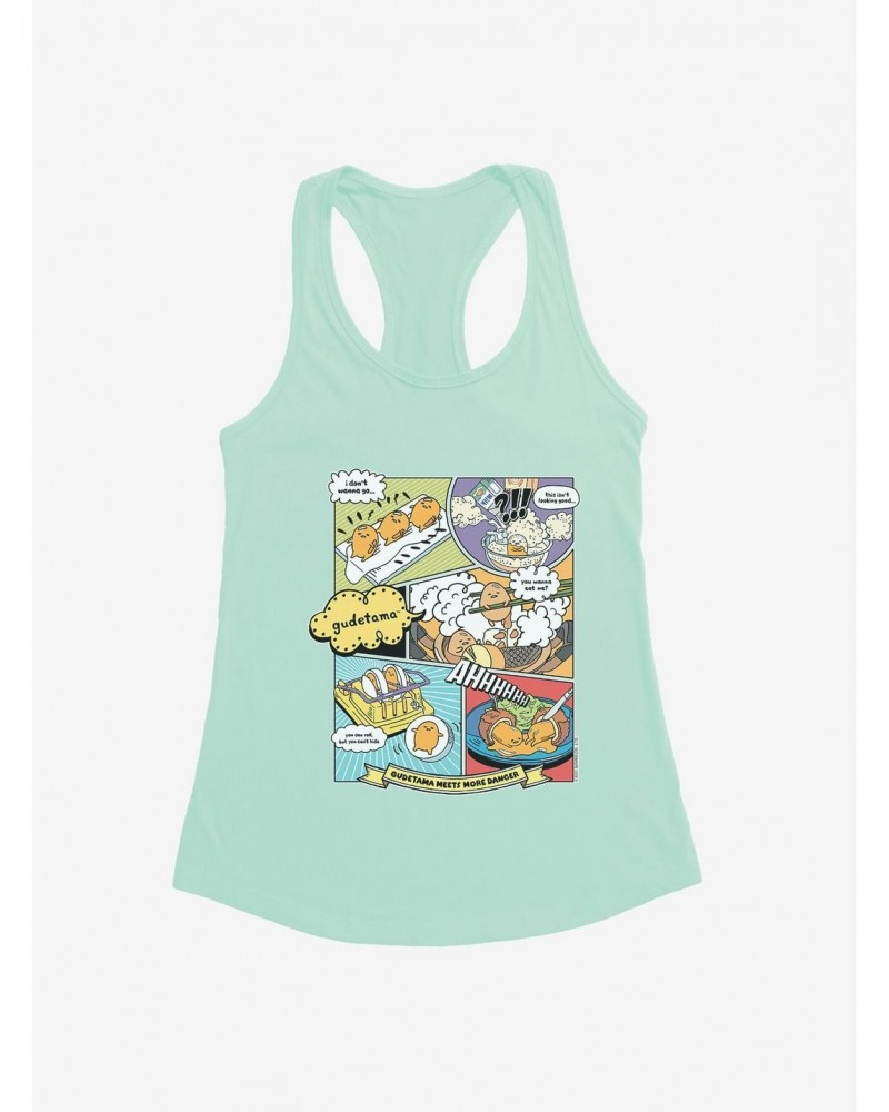 Gudetama Comic Strip Girls Tank $9.96 Tanks