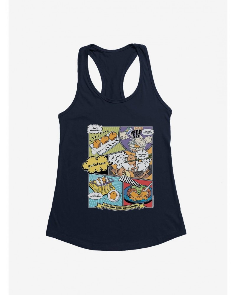 Gudetama Comic Strip Girls Tank $9.96 Tanks