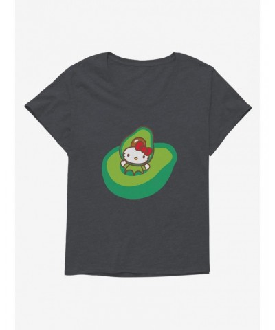 Hello Kitty Five A Day Playing In Avacado Girls T-Shirt Plus Size $8.55 T-Shirts