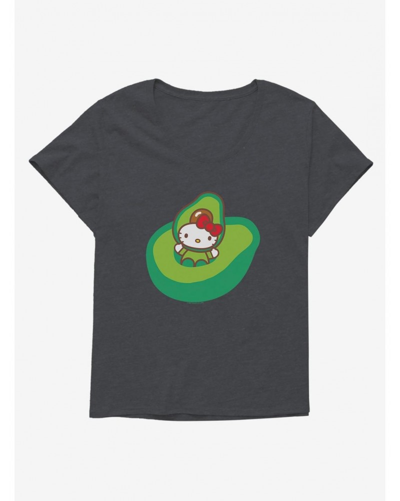 Hello Kitty Five A Day Playing In Avacado Girls T-Shirt Plus Size $8.55 T-Shirts