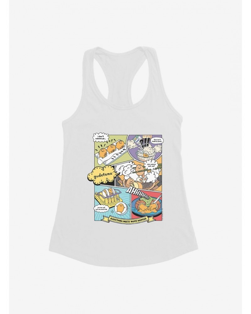 Gudetama Comic Strip Girls Tank $9.96 Tanks