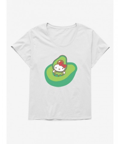 Hello Kitty Five A Day Playing In Avacado Girls T-Shirt Plus Size $8.55 T-Shirts