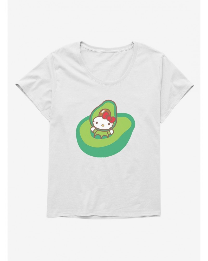 Hello Kitty Five A Day Playing In Avacado Girls T-Shirt Plus Size $8.55 T-Shirts