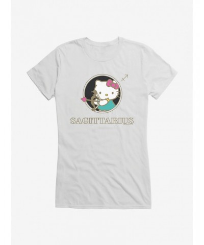 Hello Kitty Star Sign Sagittarius Stencil Girls T-Shirt $7.97 T-Shirts